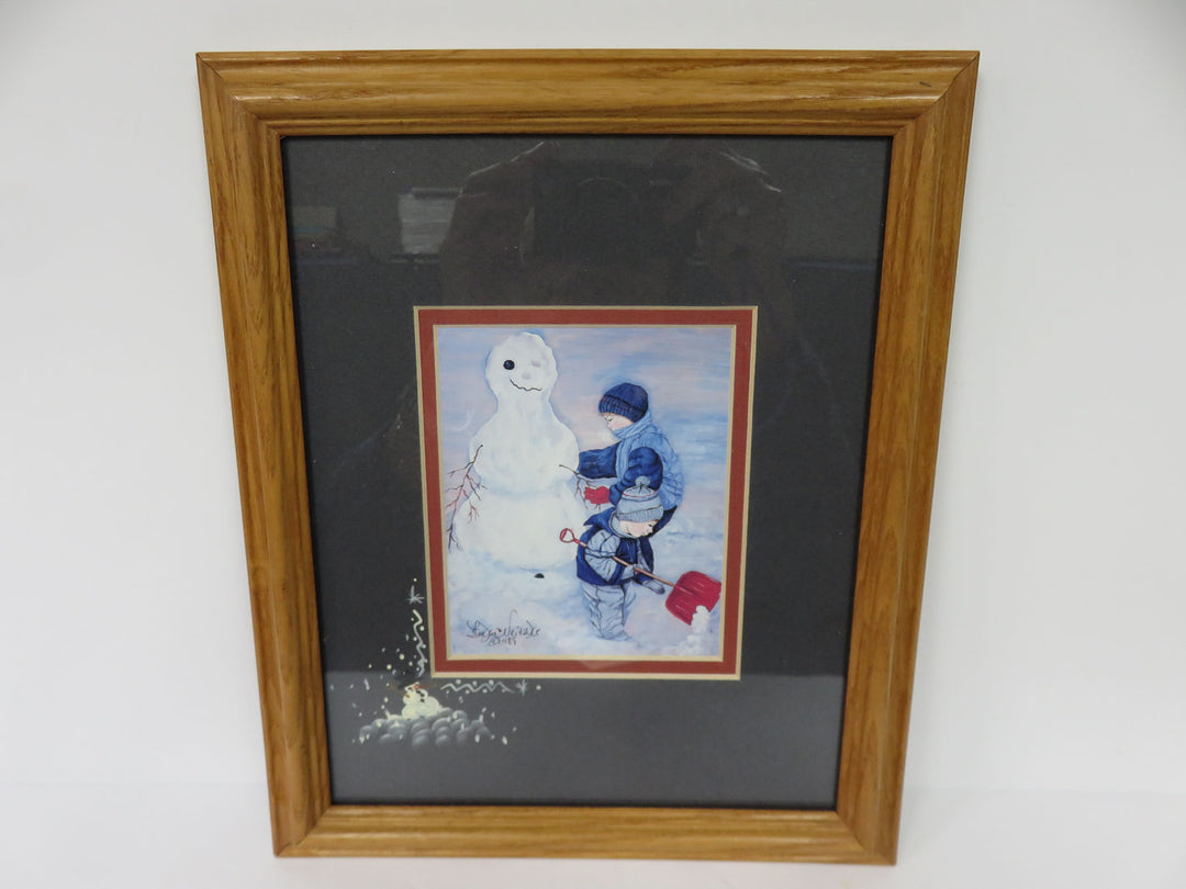 Jacki Neizke Snowman Lithograph