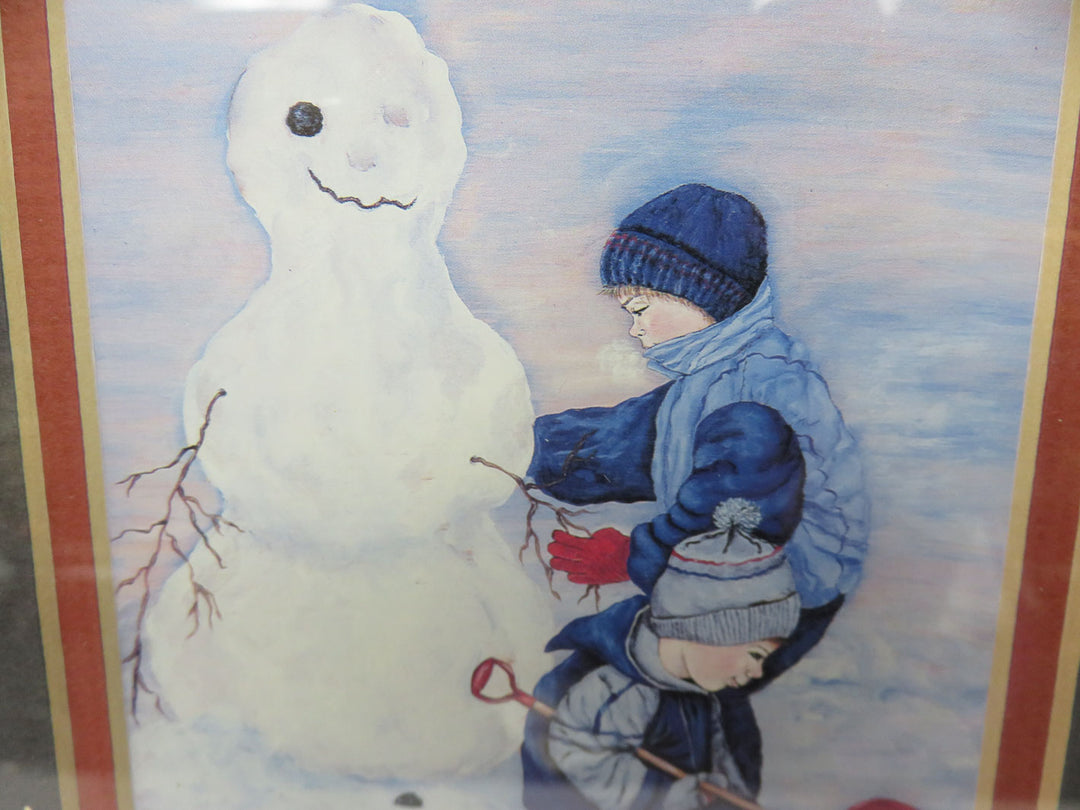 Jacki Neizke Snowman Lithograph