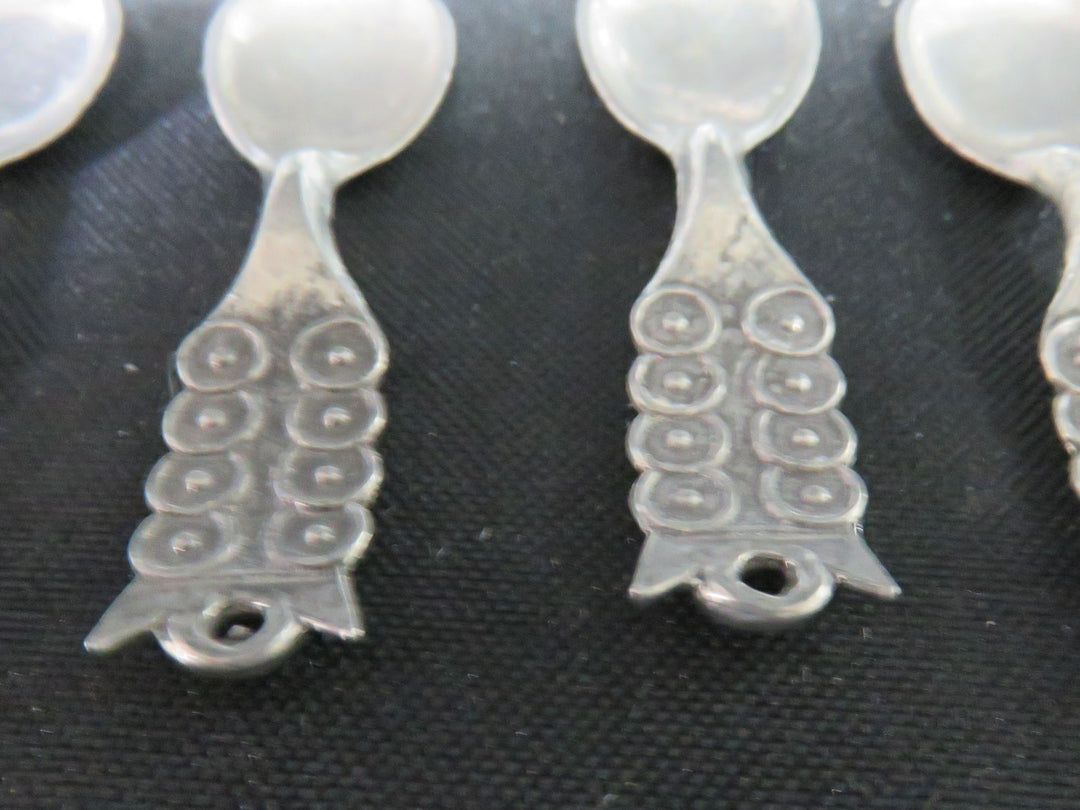 Antique Salt Cellars with Spoons