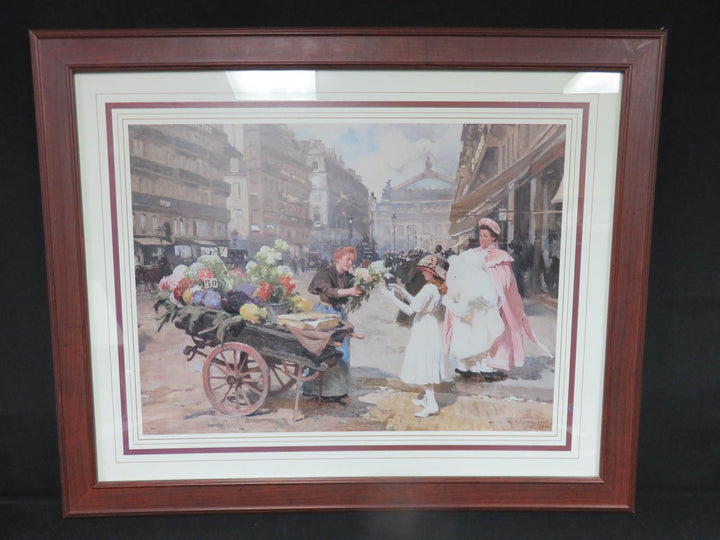 Parisian Street Scene Print