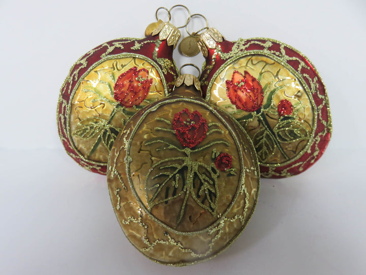 Christmas Roses Ornaments