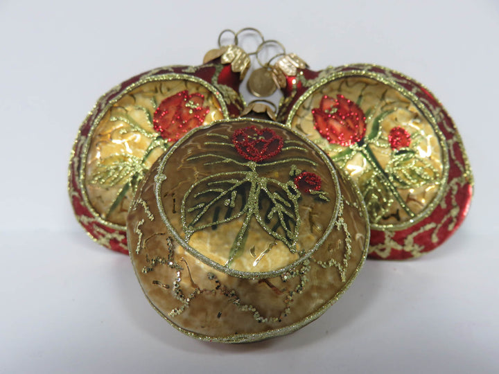 Christmas Roses Ornaments