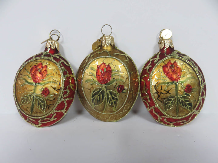 Christmas Roses Ornaments