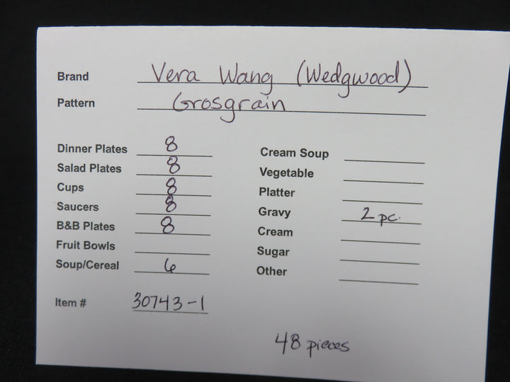 Vera Wang for Wedgwood China Set
