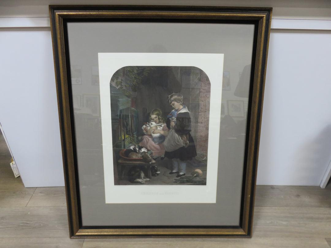 "Children and Rabbits" Print
