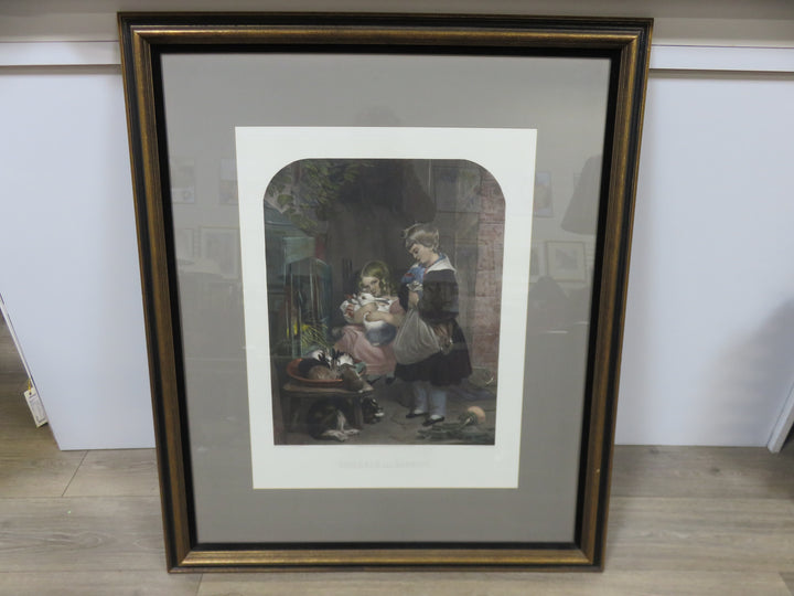 "Children and Rabbits" Print