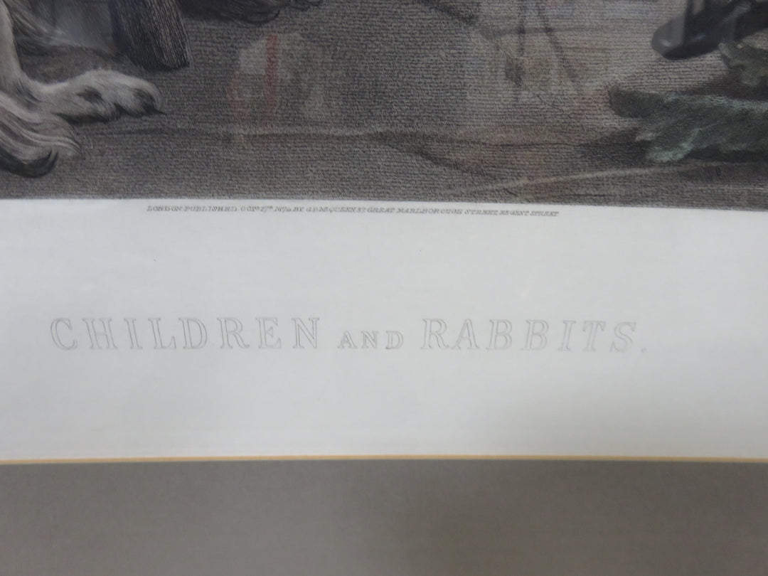 "Children and Rabbits" Print