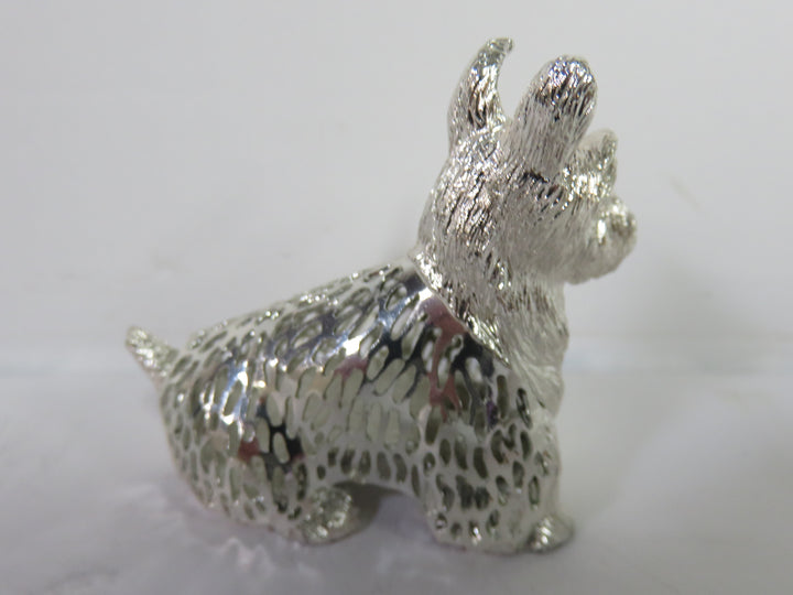 Christofle Sitting Terrier Figurine