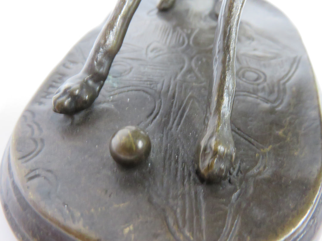 Bronze Greyhound with Ball