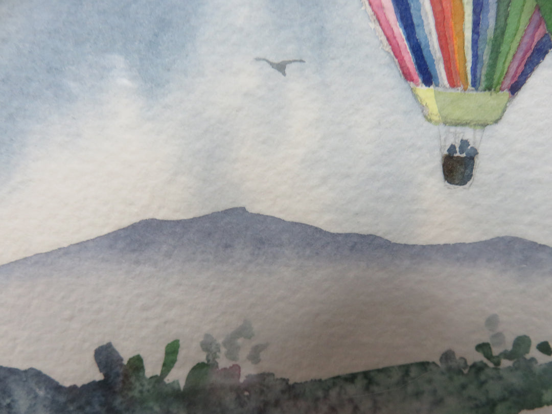 Hot Air Balloons Watercolor