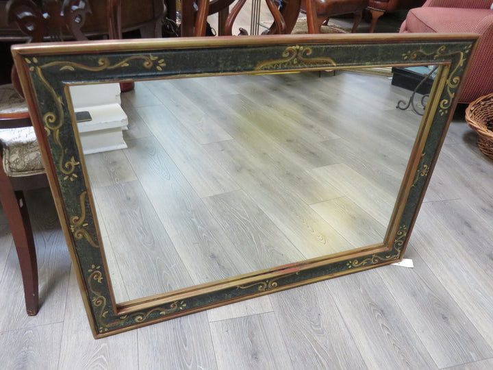 Mirror with Hand Painted Frame
