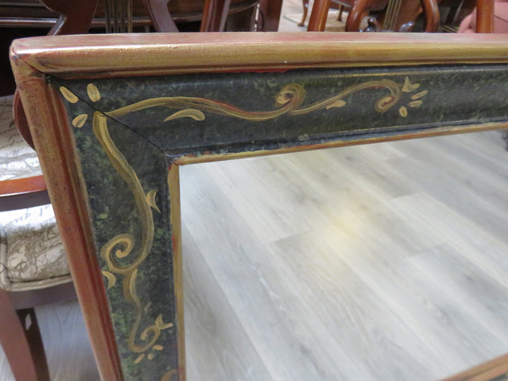 Mirror with Hand Painted Frame