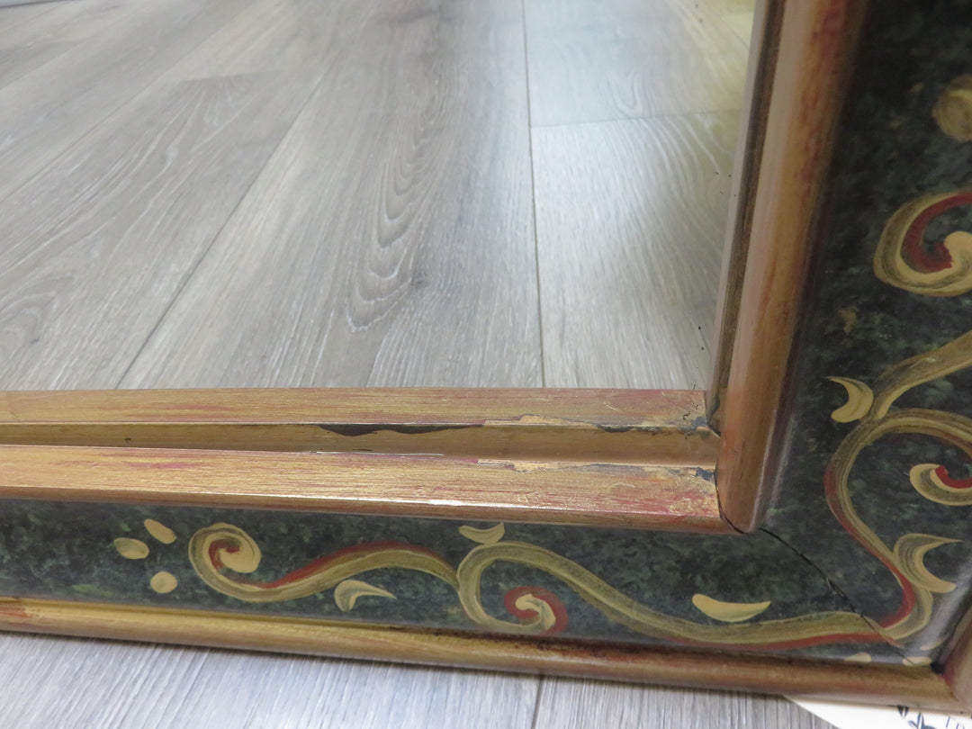 Mirror with Hand Painted Frame