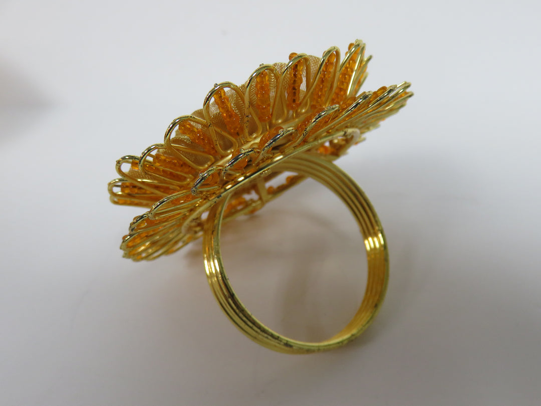 Gota Patti Flower Napkin Rings
