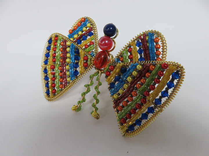 Beaded Butterfly Napkin Rings