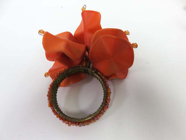 Orange Petal Napkin Rings