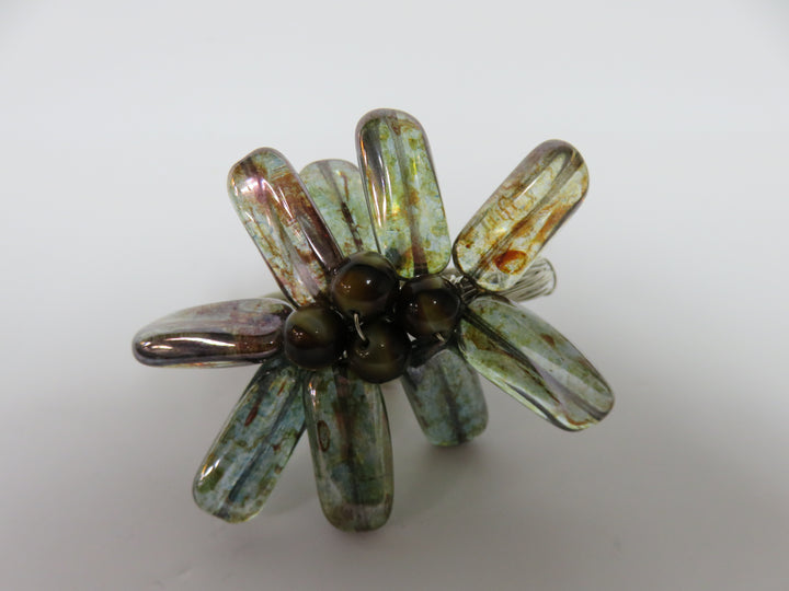 Iridescent Beaded Napkin Rings