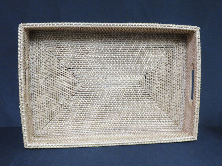 Footed Wood Frame Tray