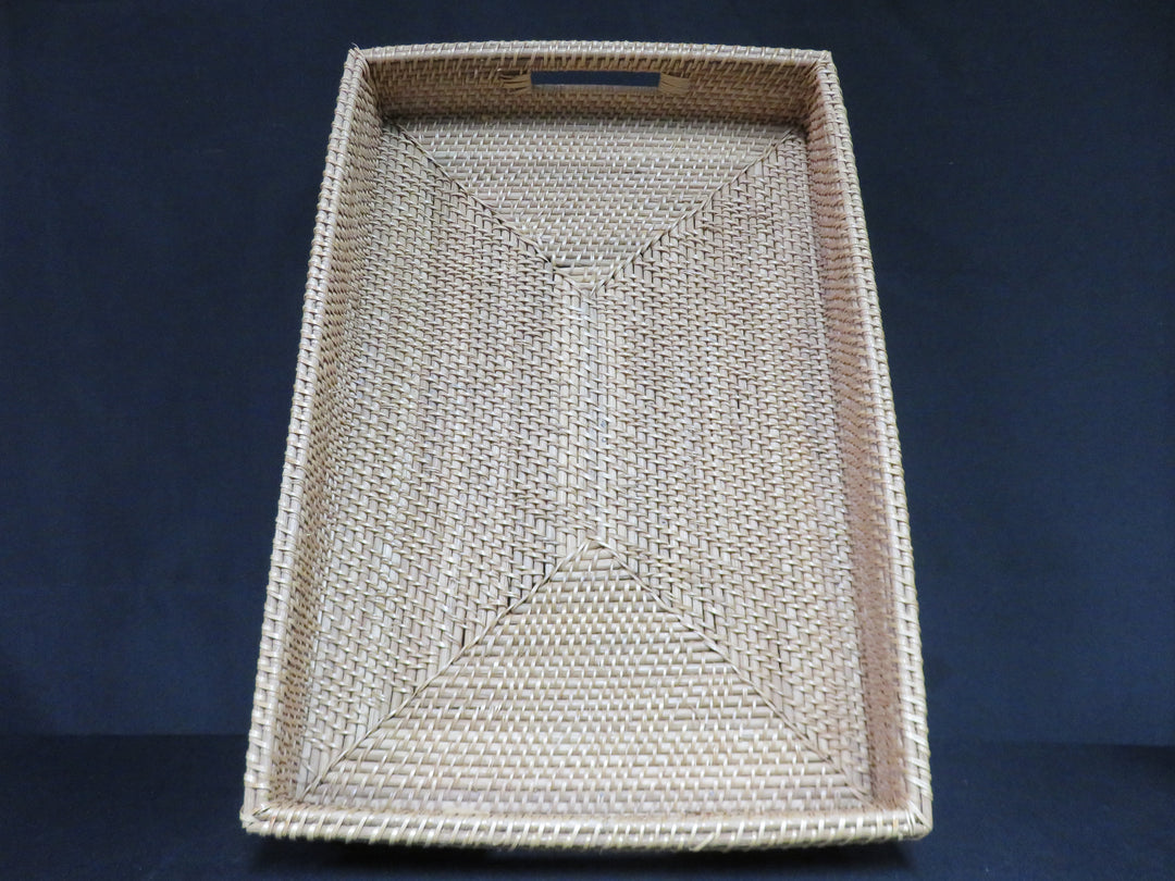 Footed Wood Frame Tray