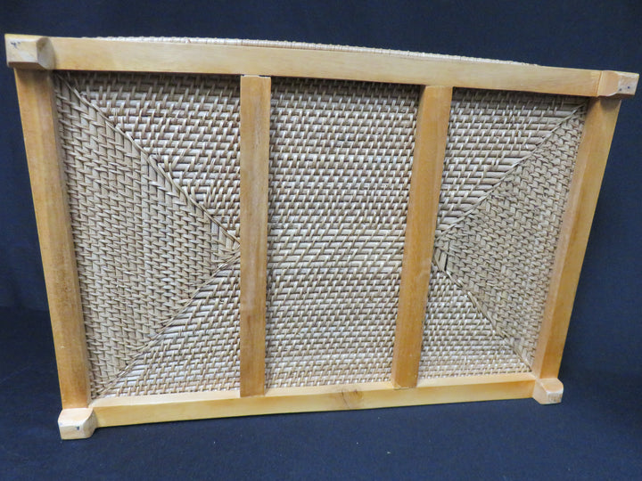 Footed Wood Frame Tray