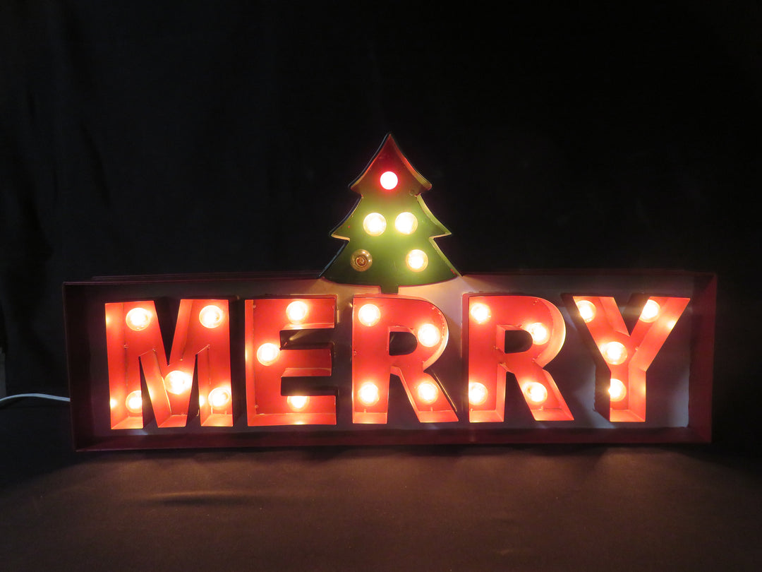 Lighted Christmas Sign