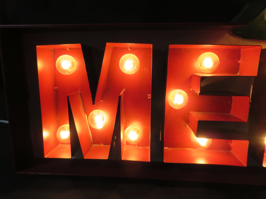 Lighted Christmas Sign