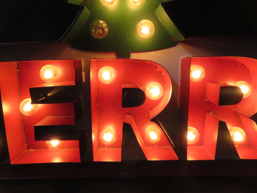 Lighted Christmas Sign