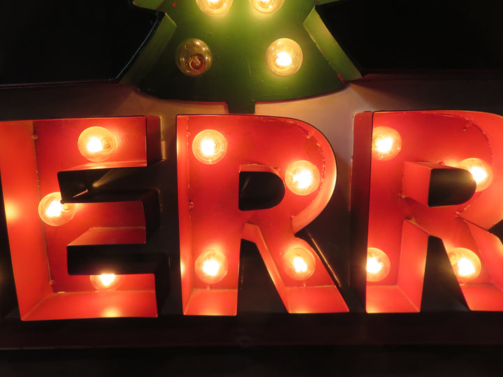 Lighted Christmas Sign