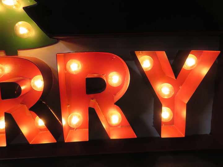 Lighted Christmas Sign