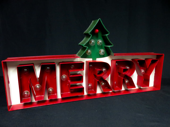 Lighted Christmas Sign