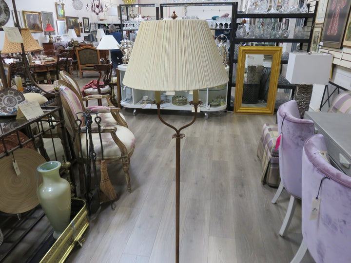 Two-Light Metal Floor Lamp