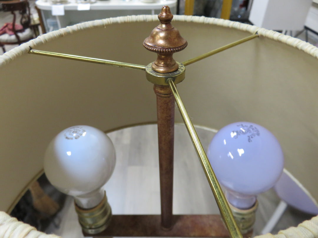 Two-Light Metal Floor Lamp