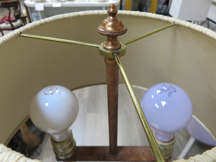 Two-Light Metal Floor Lamp