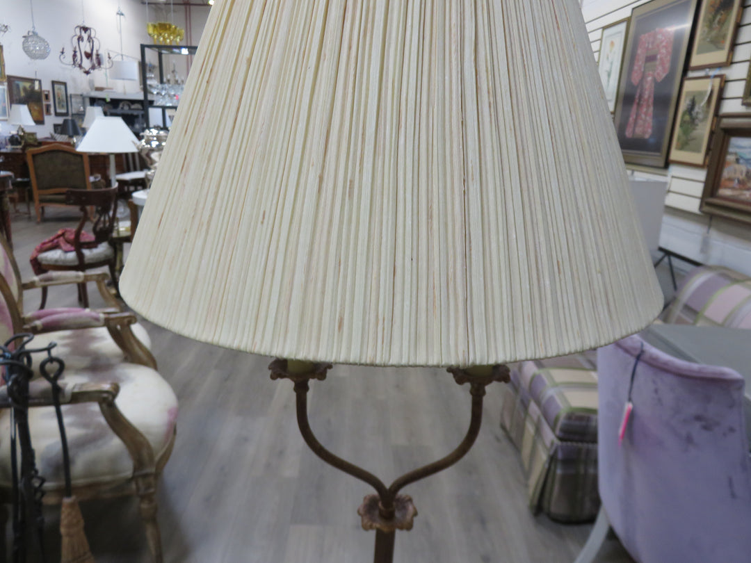 Two-Light Metal Floor Lamp