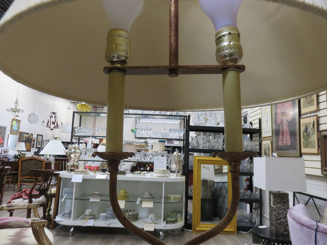 Two-Light Metal Floor Lamp