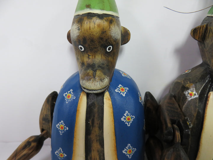 Vintage Trio of Articulated Monkeys