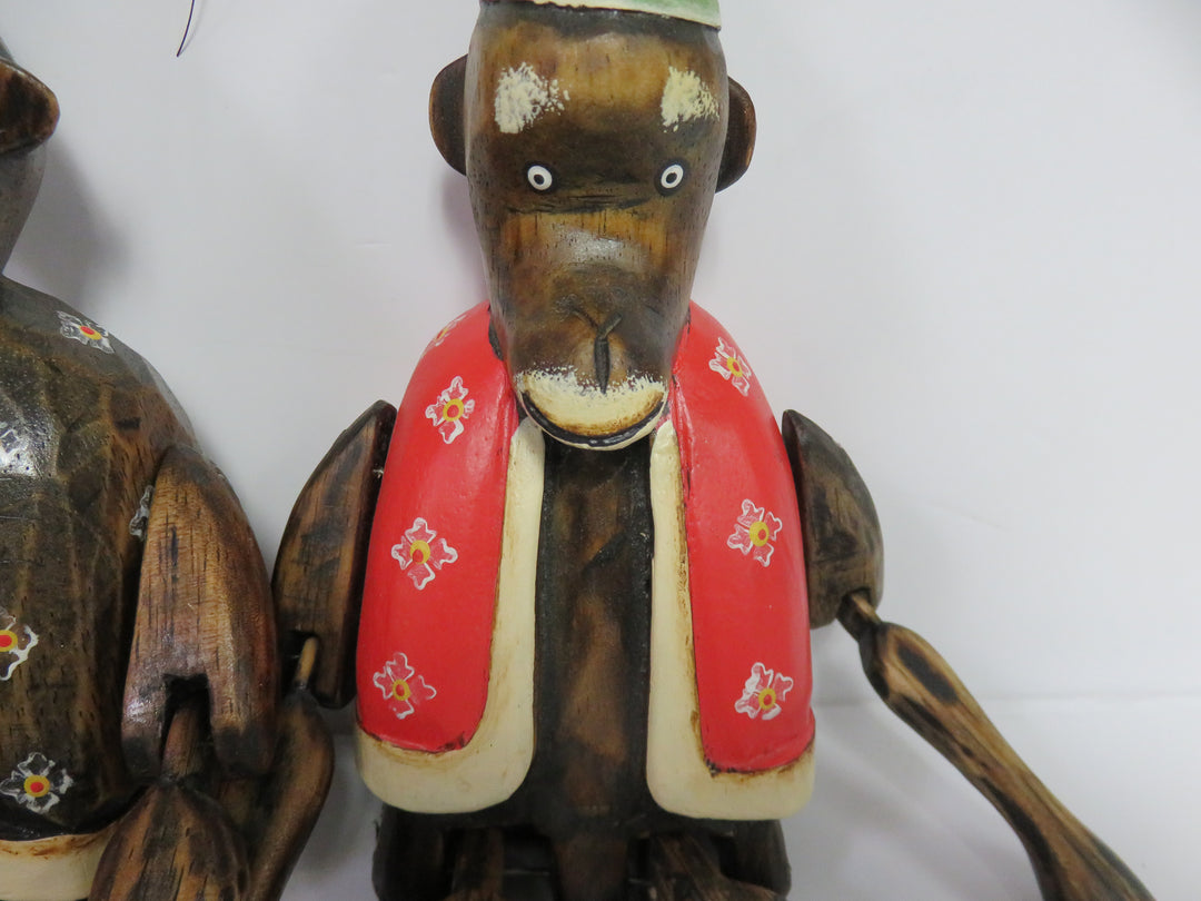 Vintage Trio of Articulated Monkeys