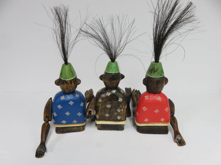 Vintage Trio of Articulated Monkeys