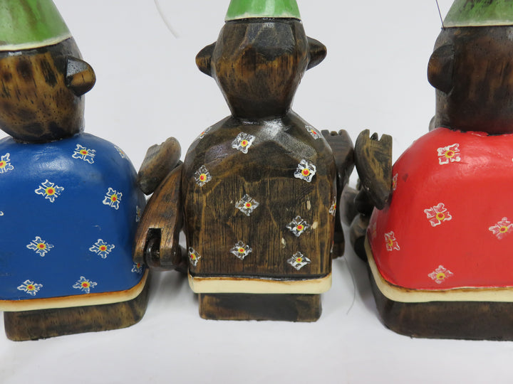Vintage Trio of Articulated Monkeys