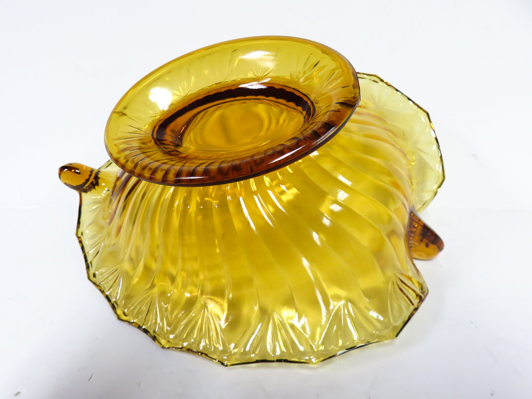 Amber Leaf Shaped Bowl