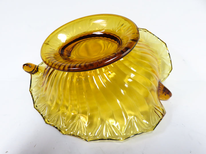 Amber Leaf Shaped Bowl
