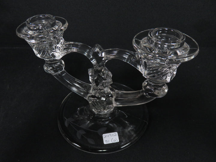 Vintage Glass Candleholder