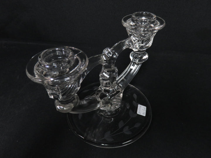 Vintage Glass Candleholder