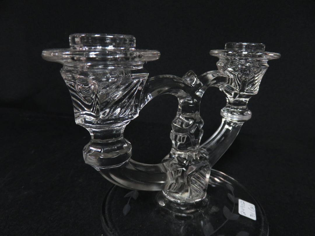 Vintage Glass Candleholder