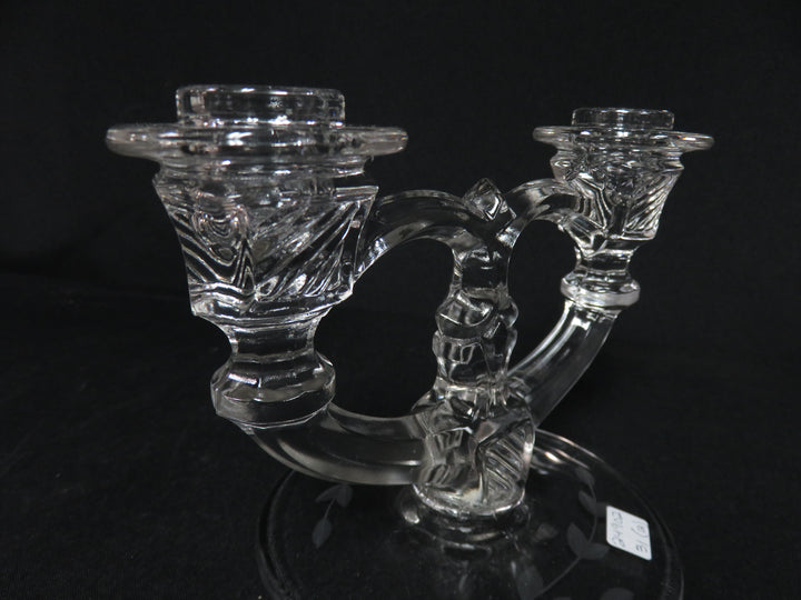 Vintage Glass Candleholder