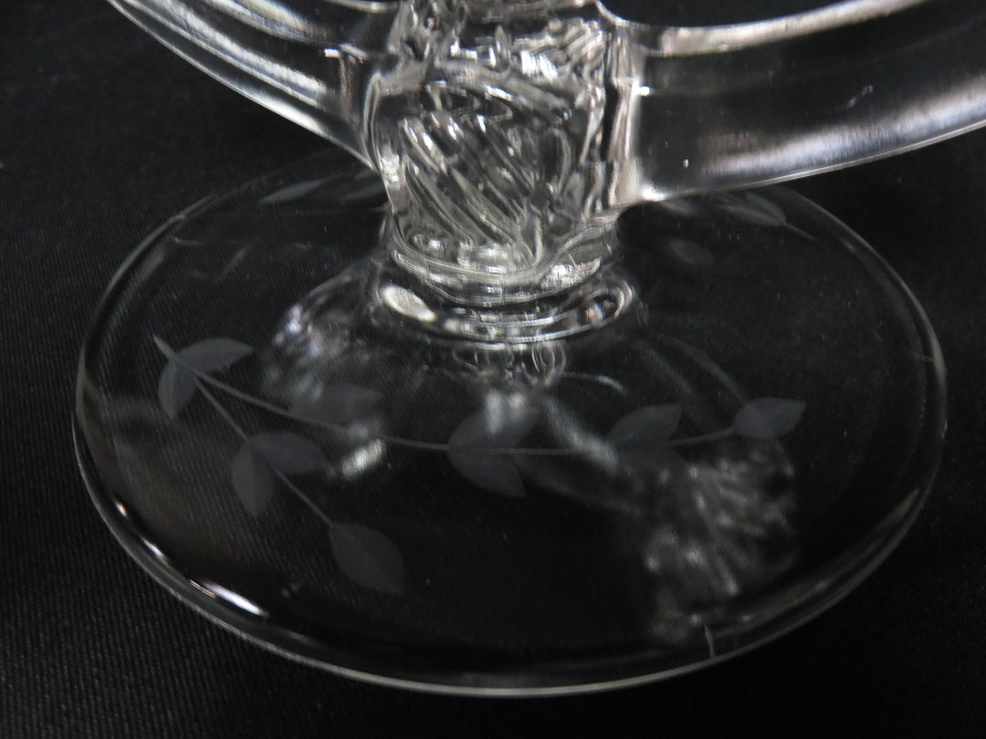 Vintage Glass Candleholder