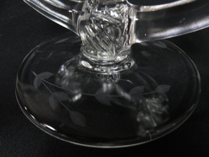 Vintage Glass Candleholder