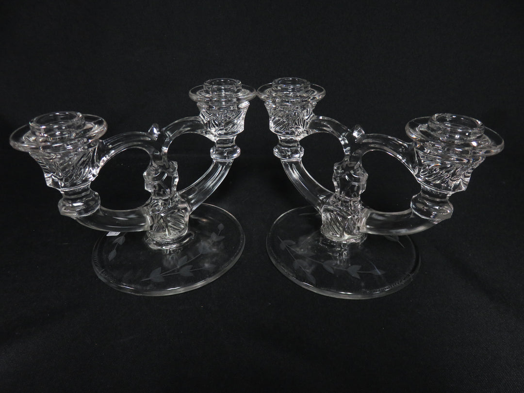 Vintage Glass Candleholder