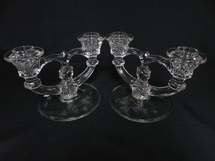Vintage Glass Candleholder