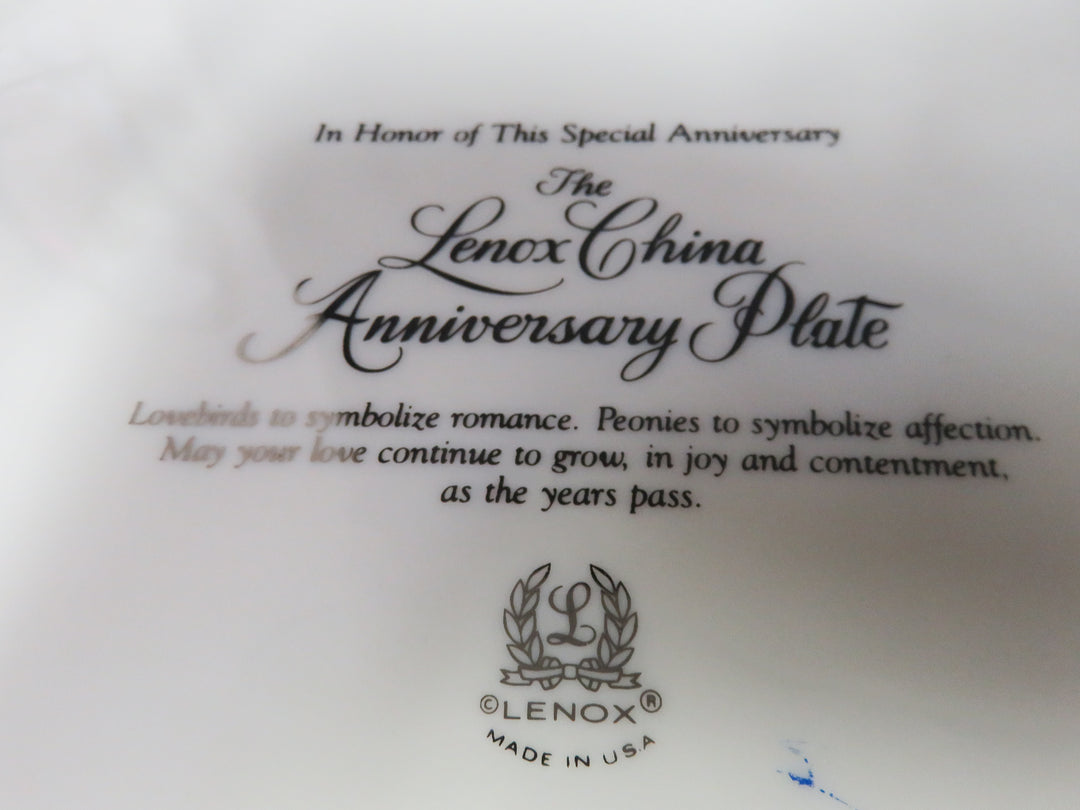 Lenox Anniversary Plate